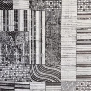 Black and white abstract geometric pattern