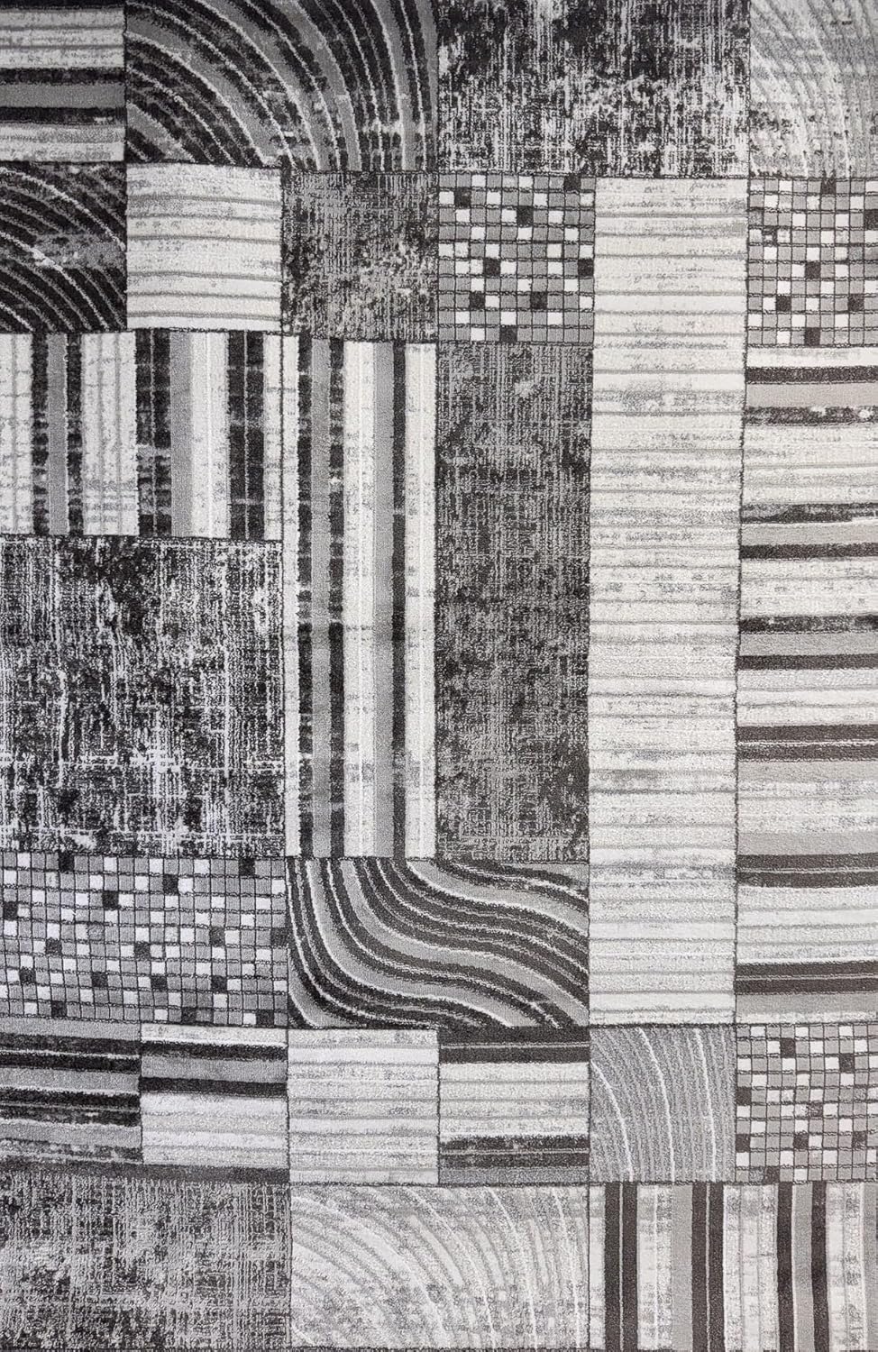 Black and white abstract geometric pattern